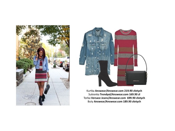 STYLIZACJE z ubraniami w paski