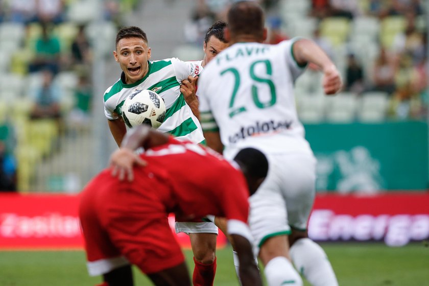 Pilka nozna. Ekstraklasa. Lechia Gdansk - Miedz Legnica. 10.08.2018