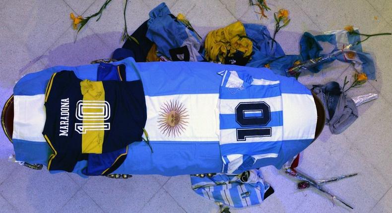 Funeral worker who took selfies with Maradona’s body reports himself to Police