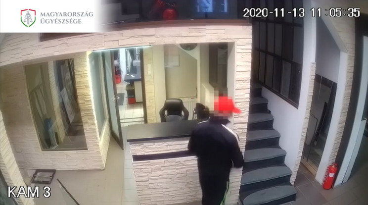 Nem számolt a kamerával a kaposvári tolvaj /Fotó: ügyészség