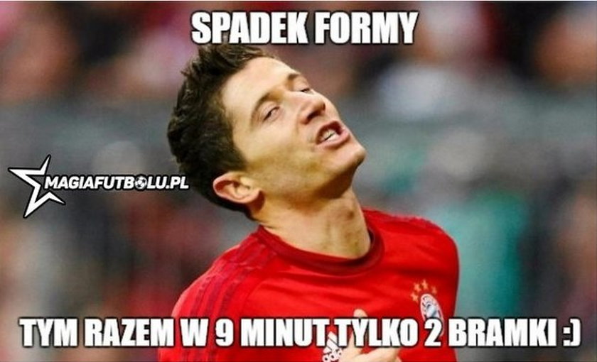 Kryzys u Lewandowskiego. Jaki kryzys? Memy po golach Polaka