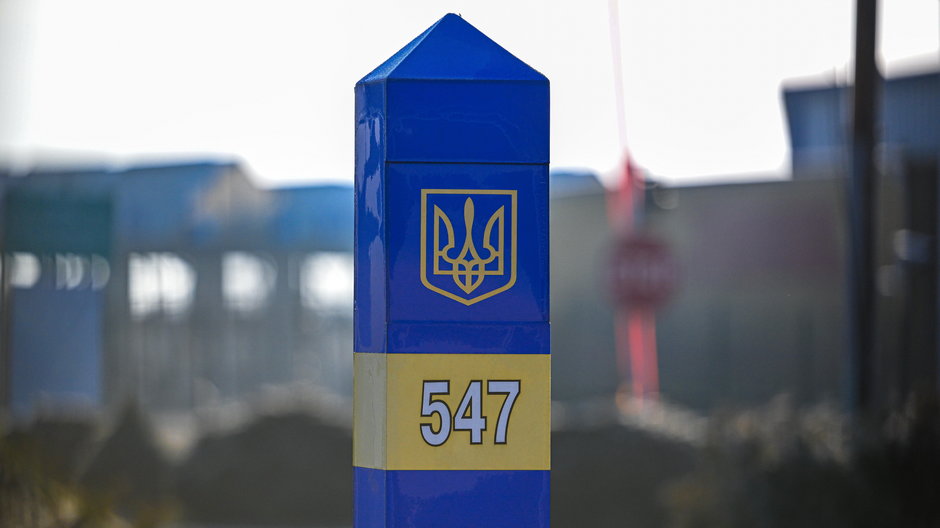 Ukraiński słupek graniczny 