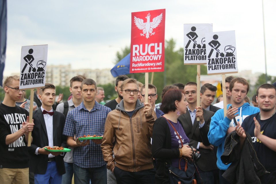 WARSZAWA PO KONWENCJA PRZECIWNICY PROTEST (pikieta)