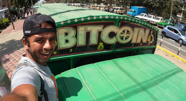 Paco de la India, is currently in Kenya as he continuous his journey to visit 40 countries in 400 days living on Bitcoin only.