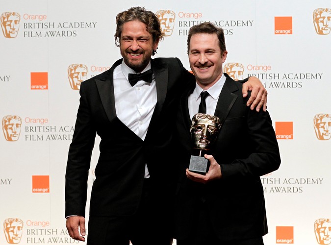 Brytyjski aktor Gerard Butler i amerykański reżyser Darren Aronofsky