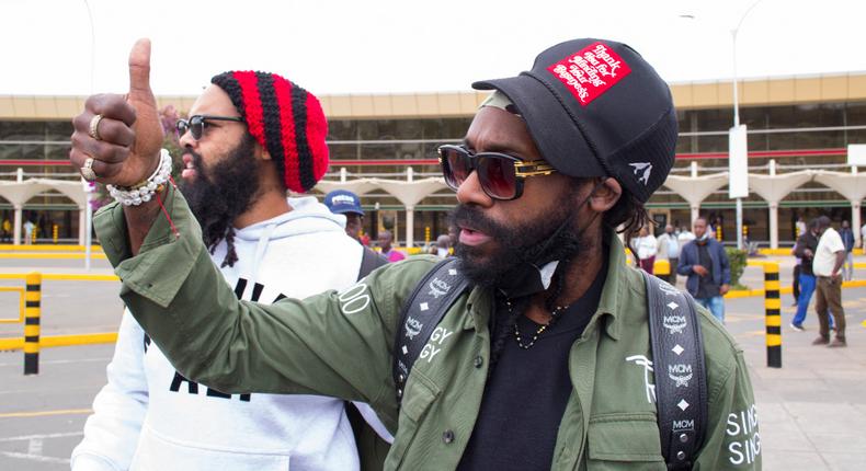 Reggae star Tarrus Riley lands in Kenya ahead of his show in Naivasha [Photos]