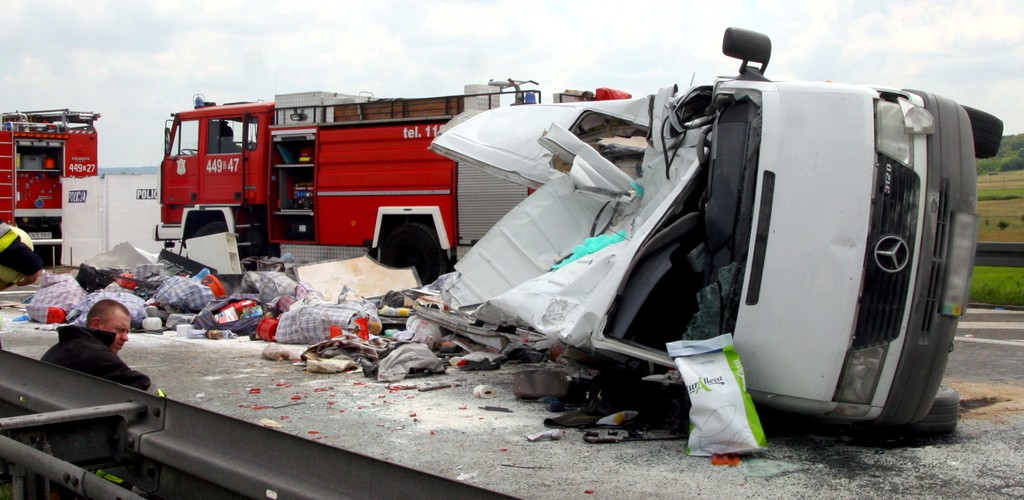 Wypadek na autostradzie A4