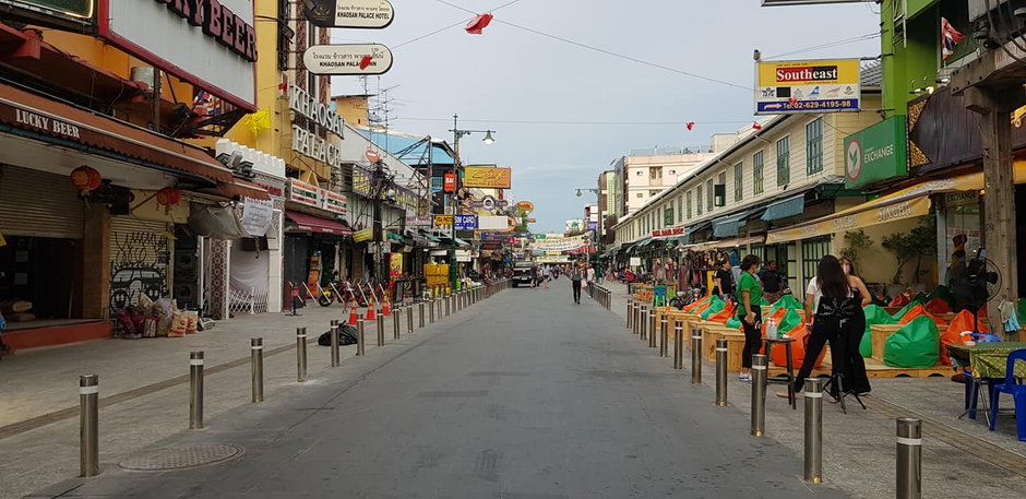 Puste ulice Tajlandii