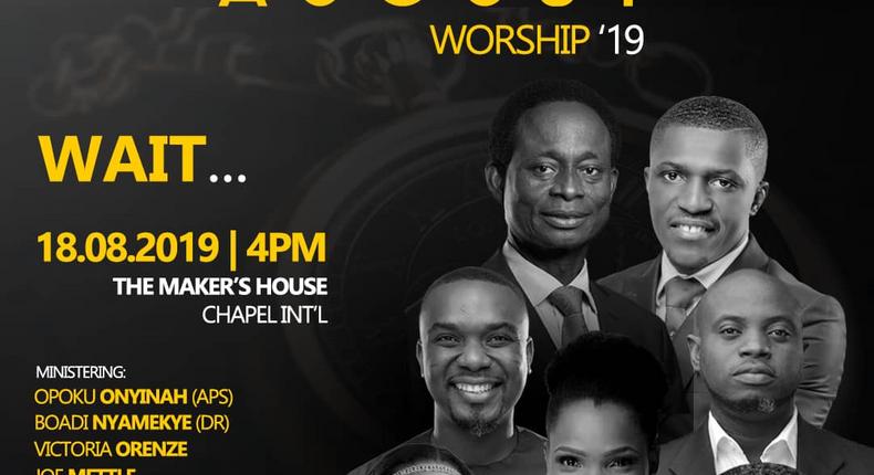 Jeshurun Okyere, Joe Mettle, others billed for August Worship concert