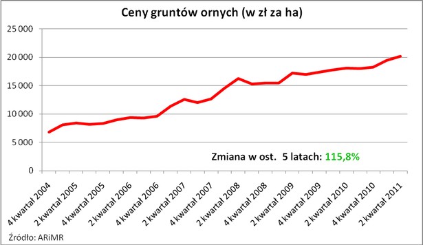 Ceny gruntów ornych