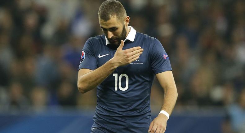 Karim Benzema sous les couleurs de la France