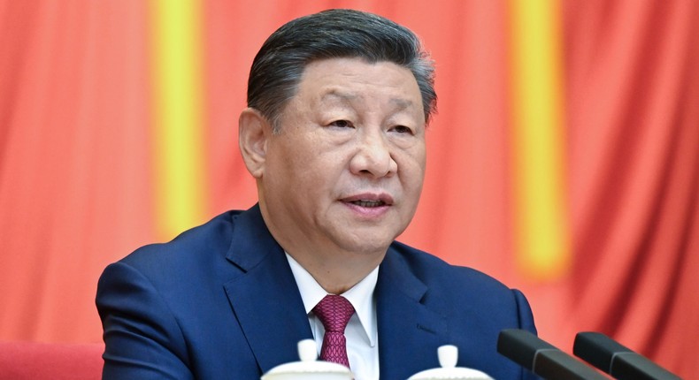 Chinese President Xi Jinping, also general secretary of the Communist Party of China Central Committee and chairman of the Central Military Commission, delivers an important speech at a meeting celebrating the 75th founding anniversary of the Chinese People's Political Consultative Conference CPPCC in Beijing, capital of China, Sept. 20, 2024. (Photo by Xie Huanchi/Xinhua via Getty Images)Xinhua News Agency/Getty Images