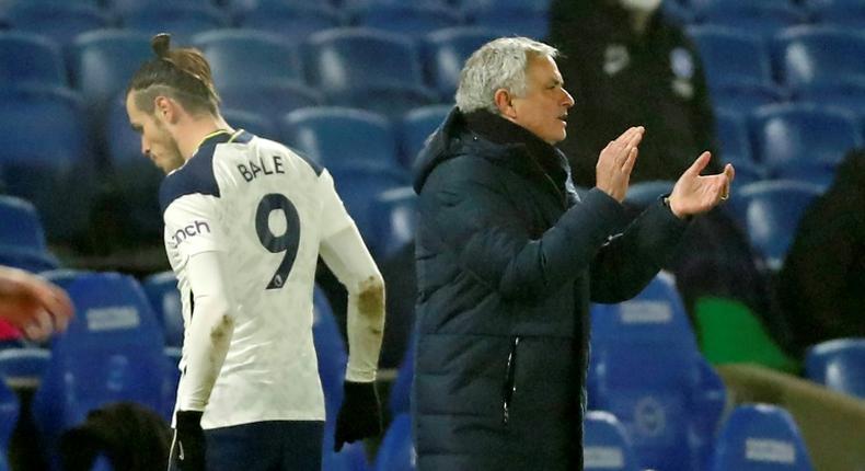 Tottenham manager Jose Mourinho is happy with Gareth Bale's progress