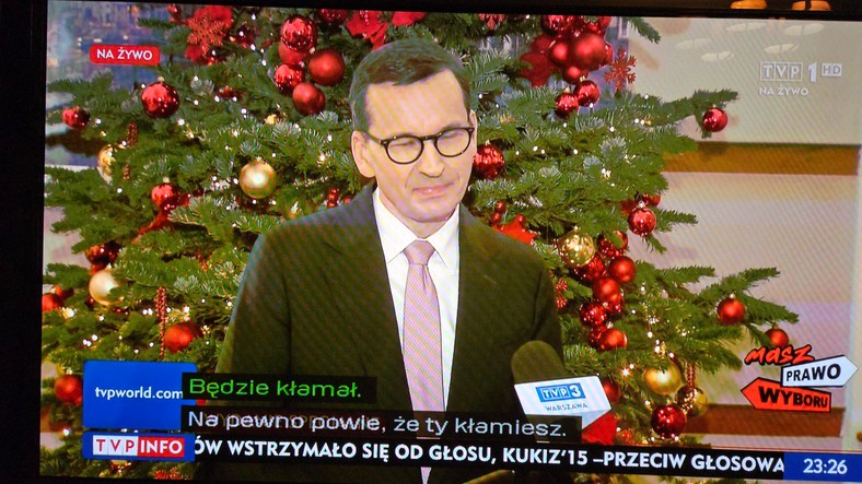 Kadr z programu TVP1