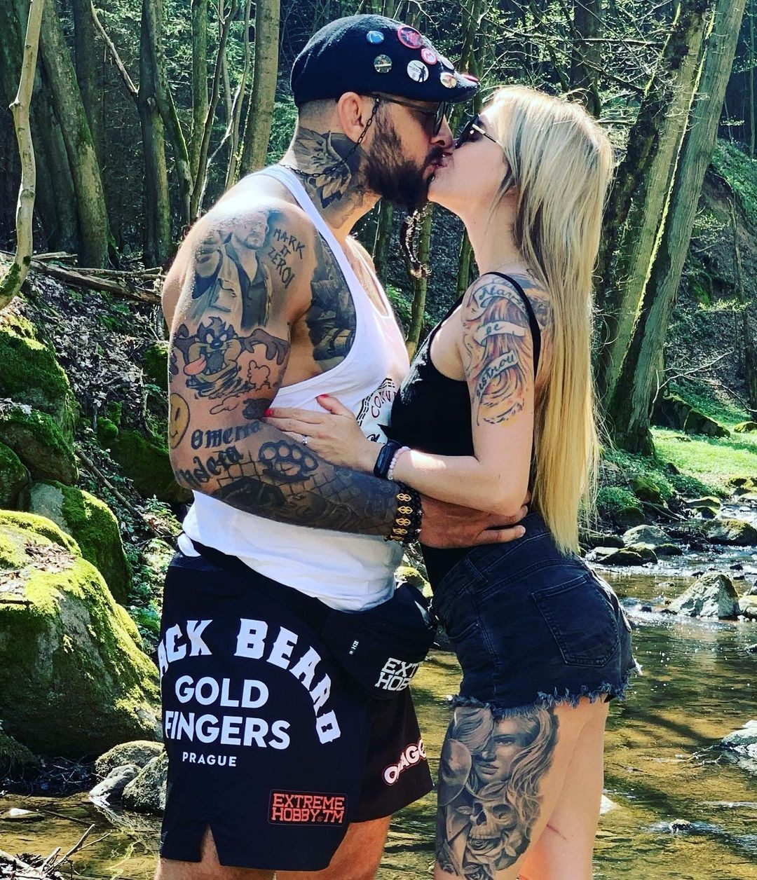 Český MMA fighter Michal Martínek s manželkou Lenkou. 