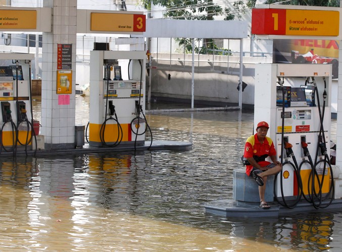 Stacja benzynowa w Bangkoku