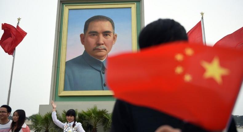 Considered the founding father of modern China for his 1911 overthrow of the Qing dynasty, Sun Yat-sen's portrait is displayed in Beijing's Tiananmen Square on important dates