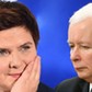 Beata Szydło, Jarosław Kaczyński, kolaż, sondaż, premier