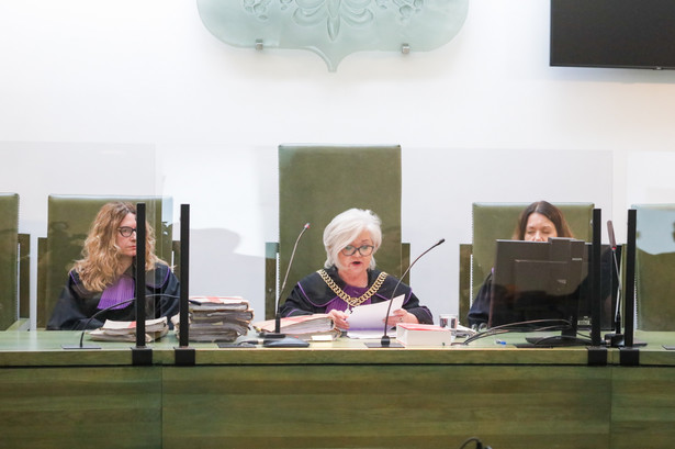 Sędzia Dorota Tyrała na sali Sądu Apelacyjnego w Warszawie, 13 bm. Sąd ogłosił wyrok w procesie apelacyjnym w sprawie zabójstwa gen. Marka Papały