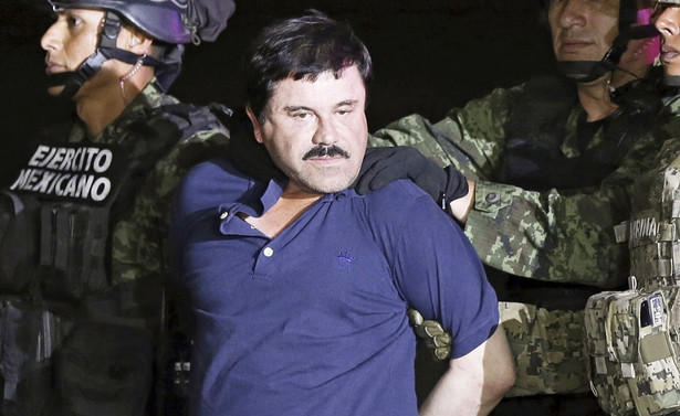 Słynny baron narkotykowy Joaquin "El Chapo" Guzman skazany na dożywocie