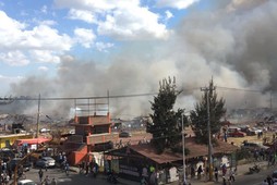 Explosion at Mexico Fireworks Market