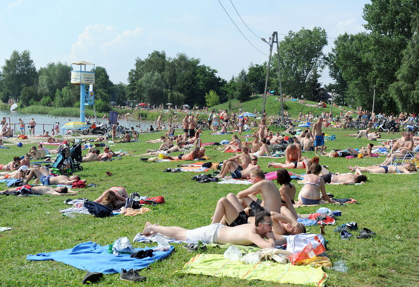 Krakowianie chętnie plażują