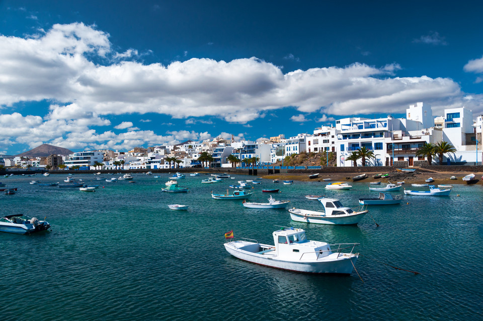 Lanzarote, laguna Charco de San Gines w Arrecife
