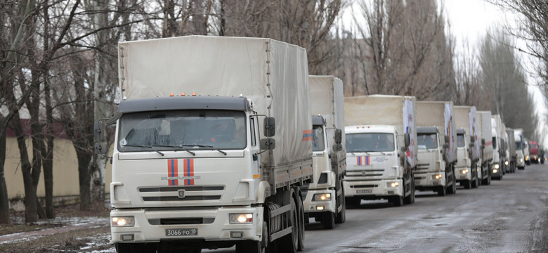 Ukraina alarmuje: Rosjanie wykorzystują rzekome konwoje humanitarne do transportu amunicji