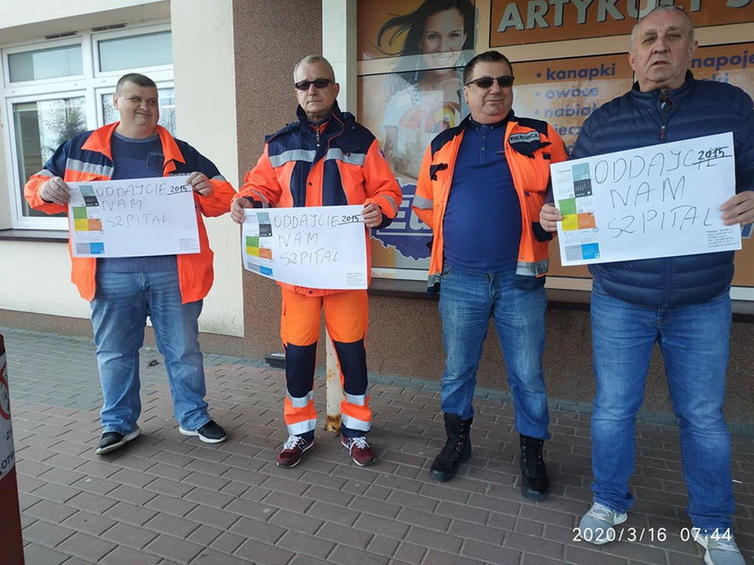 Niespokojnie w Łomży. Mieszkańcy walczą o swój szpital. Interweniuje policja