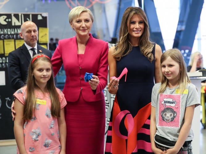 Agata Kornhauser-Duda i Melania Trump