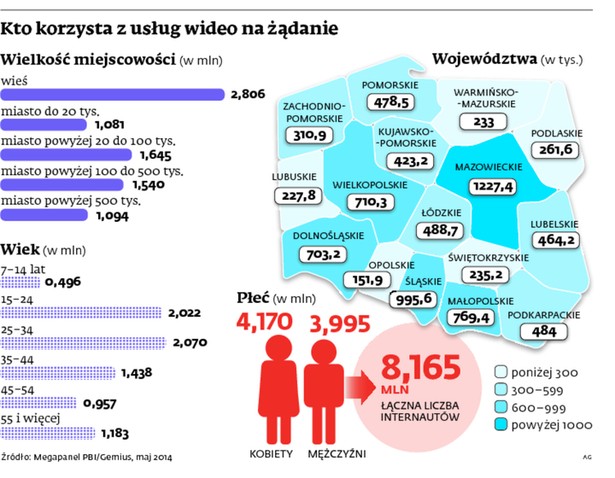 Kto korzysta z usług wideo na żądanie