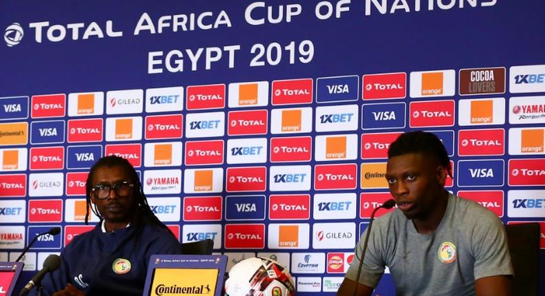 Aliou Cisse (L) has guided Senegal to a first Africa Cup of Nations semi-final in 13 years
