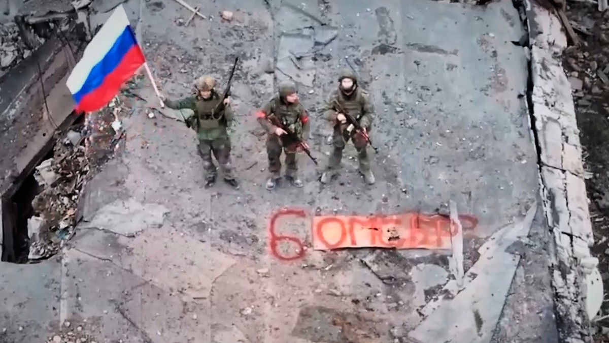 Fotografija na kojoj su navodno ruski vojnici u Seversku