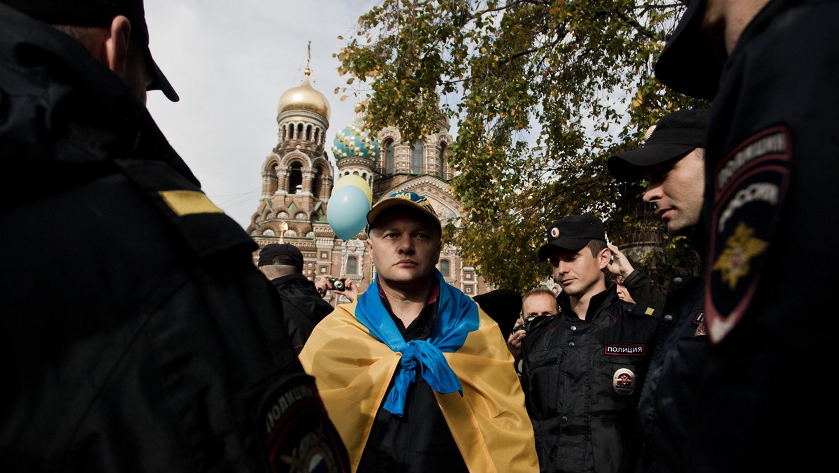 Rally for Ukraine Peace in St Petersburg