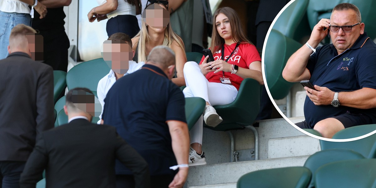 Andrzej Stachura, prezes PACO Lublin, wdał się w awanturę na stadionie Legii, a wszystko widziała Julia Szeremeta