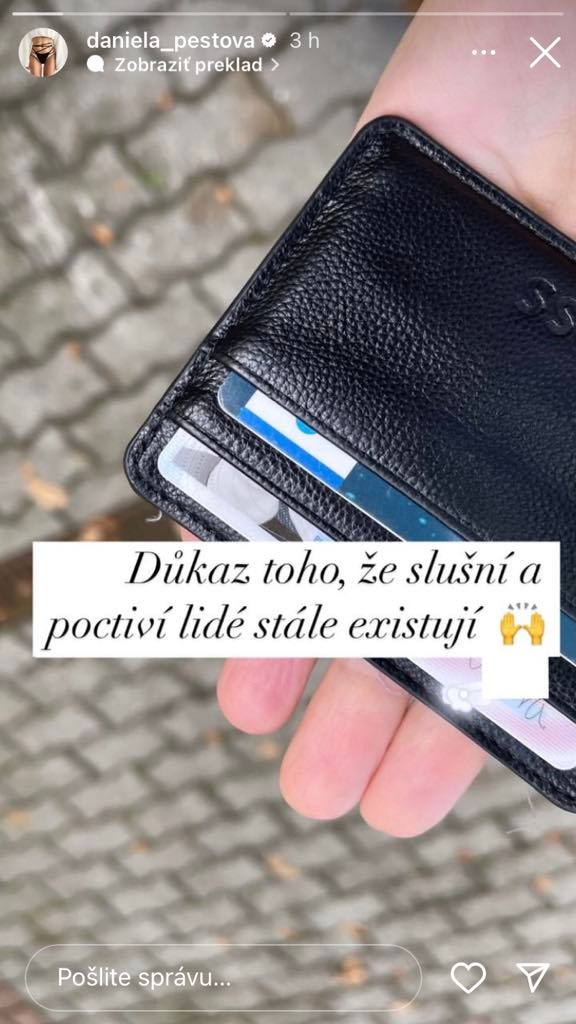 Peštová sa podelila o príbeh so šťastným koncom.