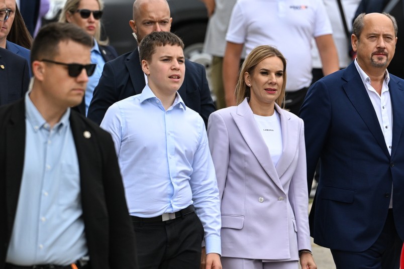 Pierwsze oficjalne wystąpienie Marty Nawrockiej. Zobacz, jak wypadła żona prezydenta RP