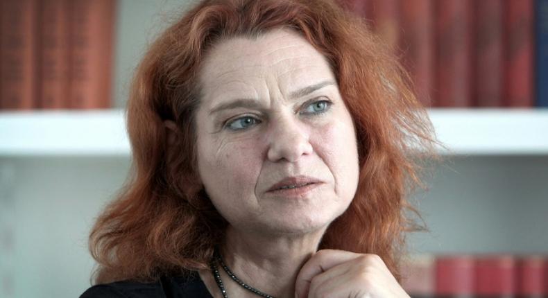 Turkish author Asli Erdogan, pictured in 2018, lives in exile in Germany