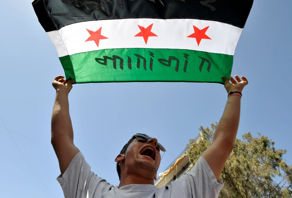 Protest protiv Bašara al Asada u Bejrutu 