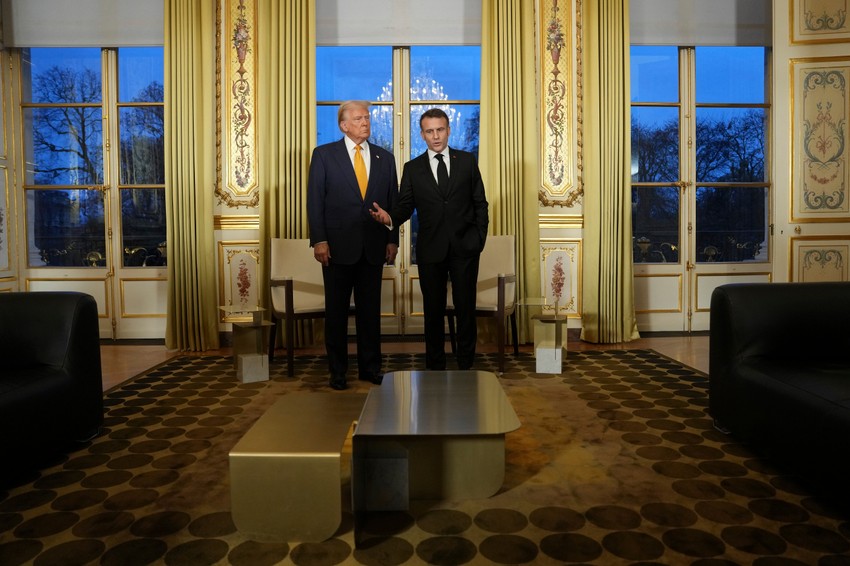 Donald Tramp i Emanuel Makron