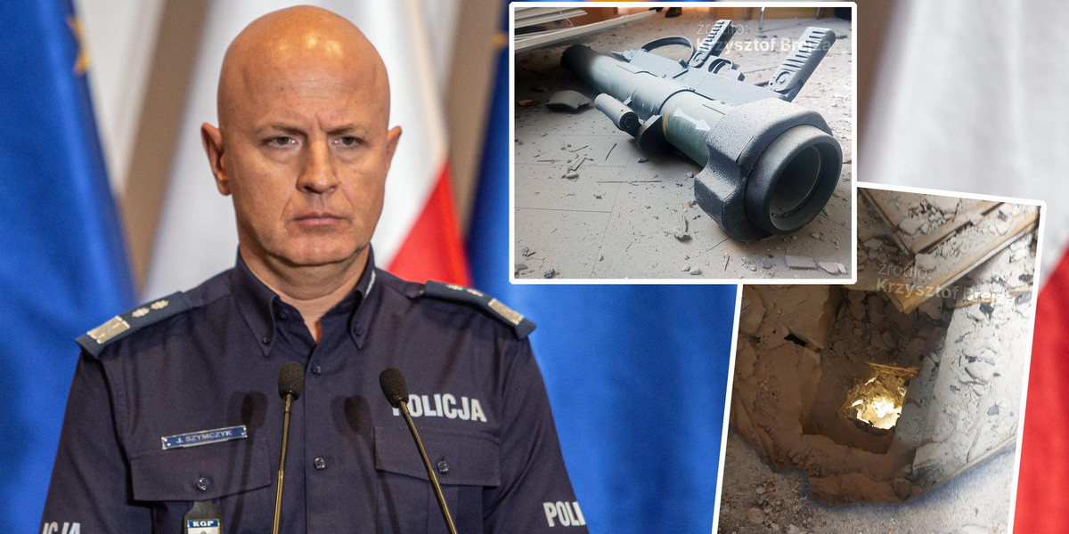 Są pierwsze wyniki kontroli w sprawie wybuchu granatnika w gabinecie Jarosława Szymczyka. 
