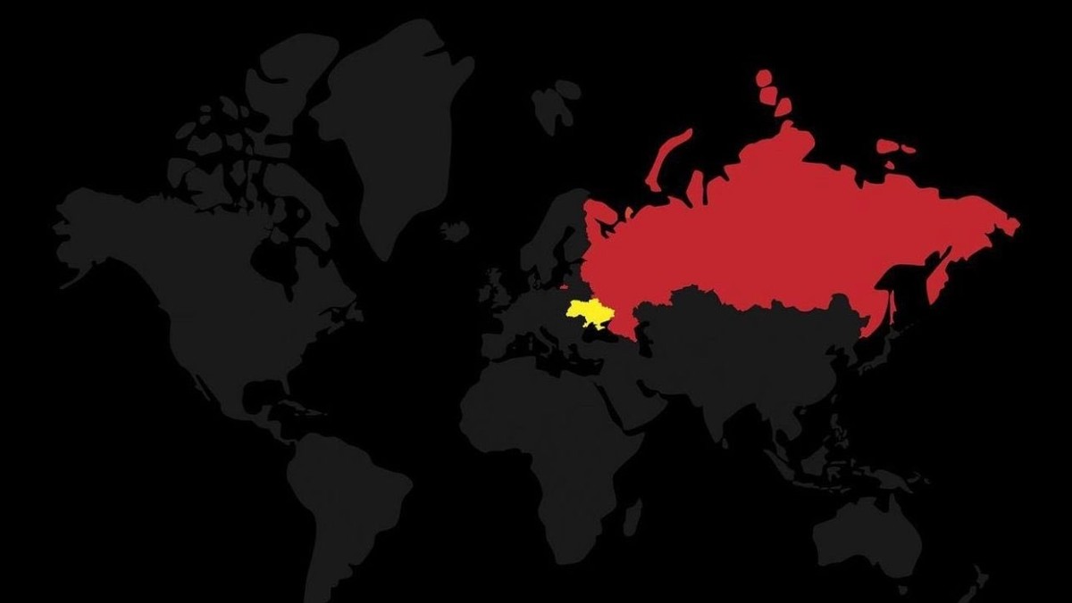 Inwazja Rosji. Jak duża jest Rosja i Ukraina? Mapa. Skala ukraińskiego heroizmu