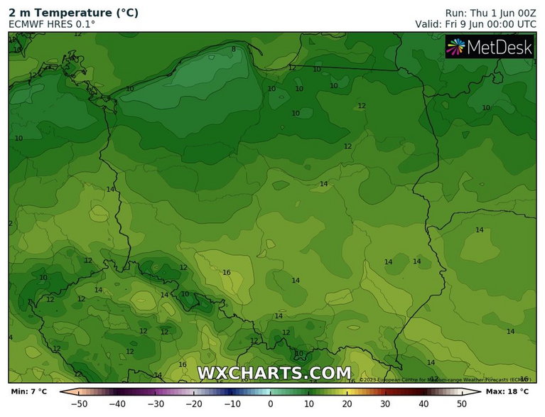 Noce, zwłaszcza na północy, mogą być jednak dość chłodne