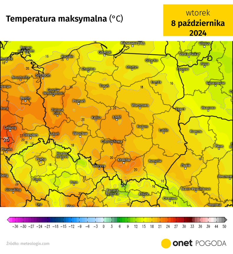 We wtorek słupki rtęci przekroczą 20 st. C