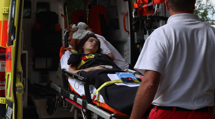A lány súlyosan megsérült a balesetben, kritikus állapotban szállították haza / Fotó: Pozsonyi Zita