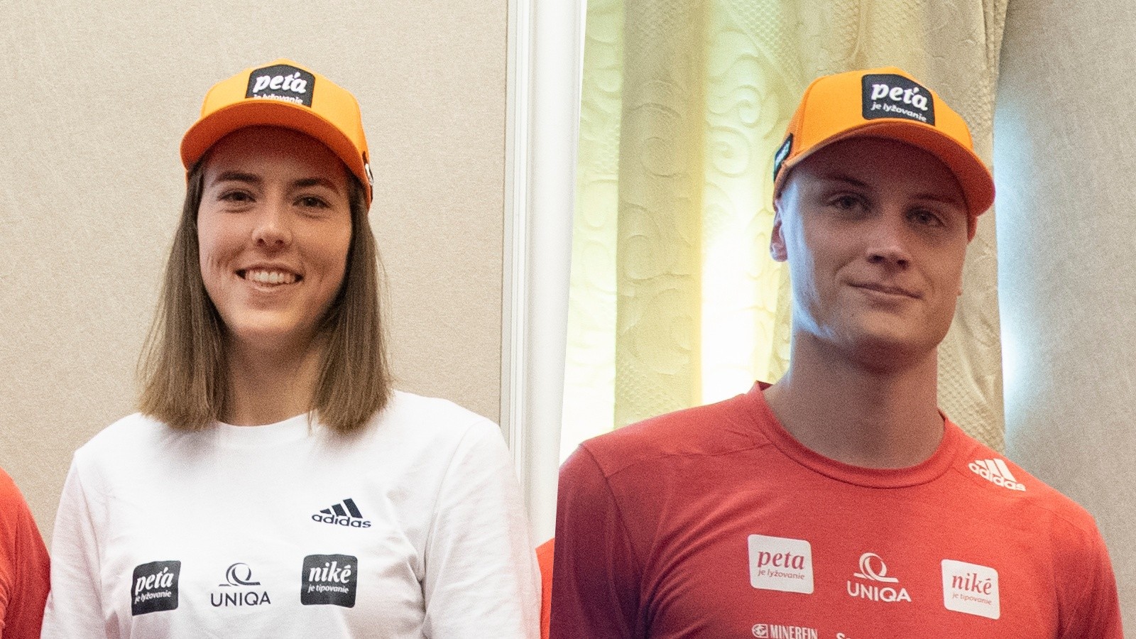 Slovenská lyžiarka Petra Vlhová a fyzioterapeut Kristián Piovarči.