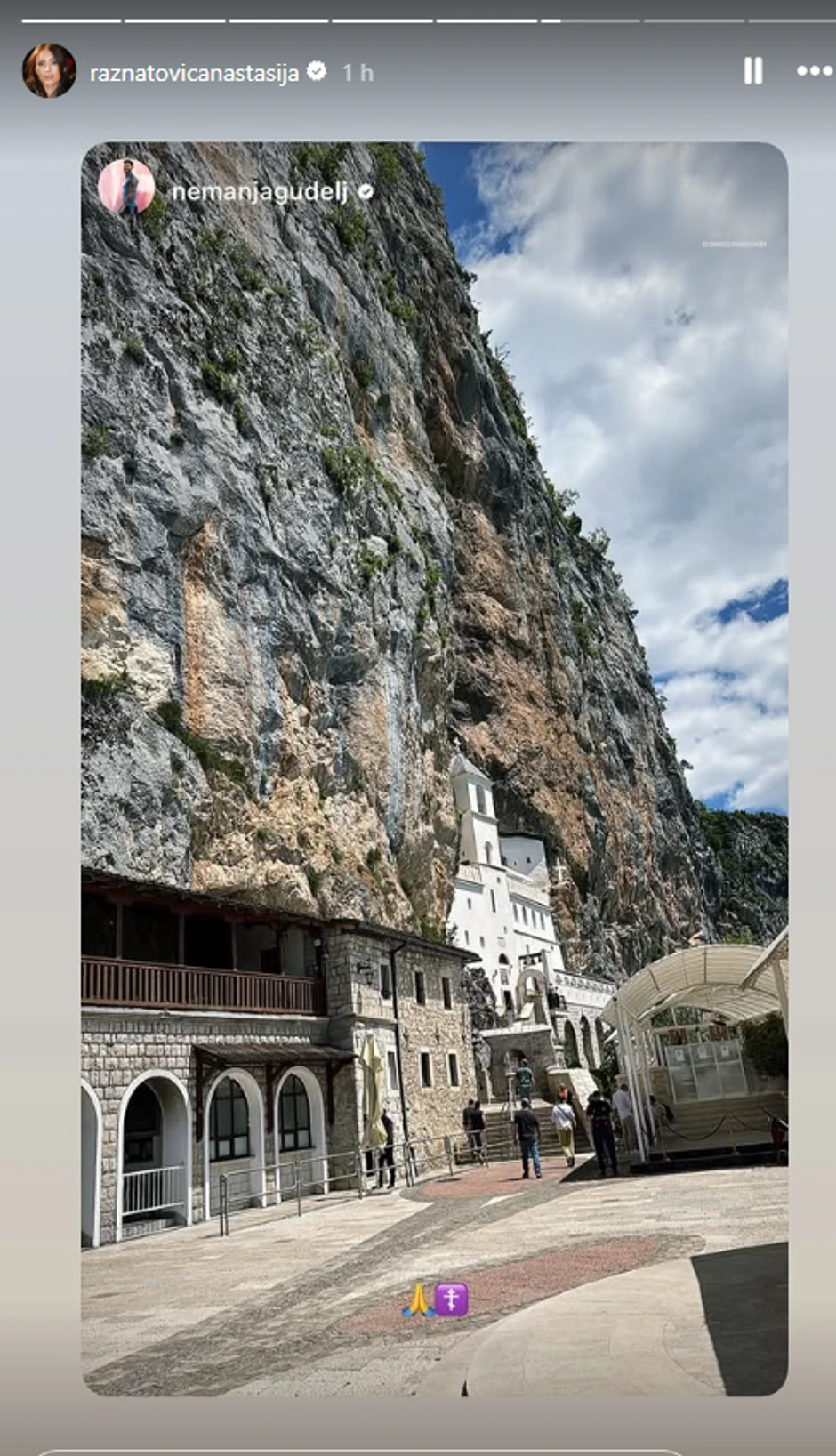 Anastasija i Nemanja Gudelj otišli pod Ostrog