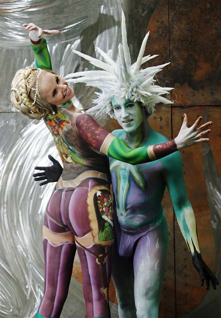 Niesamowity bodypainting!