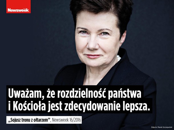 Hanna Gronkiewicz-Waltz dla Newsweeka