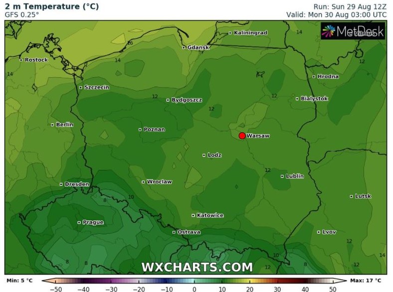 Temperatura w nocy będzie bardzo niska